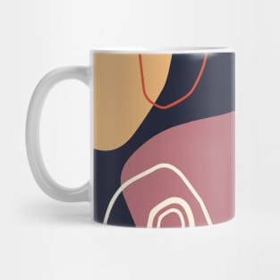 Abstract Shapes Rose Ashes Mug